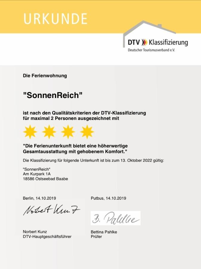 Ferienappartement Sonnenreich Baabe Buitenkant foto